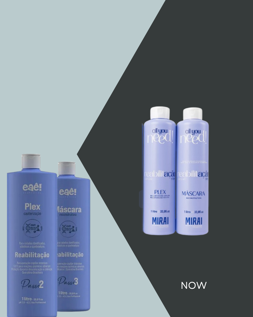 Cauterization kit Plex Reabilitação Hair 2*1000Ml (STEP2,STEP3 only)