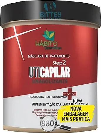 [massoshabito] SOS hair reconstruction mask UTI HAIR from HÁBITO COSMÉTICOS, 980gr