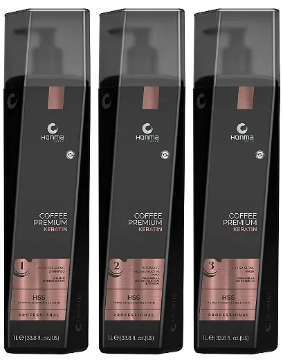 Honma Tokyo Coffee Premium Keratin Kit 3 x 1 L