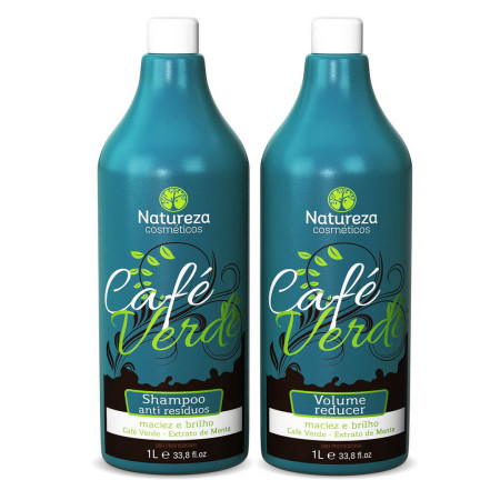 Natureza Escova Cafe Verde Keratin Set 2x1000ml