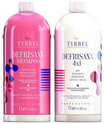 [000322,000323] TYRREL DEFRISAXX 4 in 1 Hair Botox Kit 1L+1L
