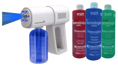 [1440,JF6GLJH5N-S,JF6GLJH5N-Z,MLB3988595307] Hair Nanocrystallization Kit with Nano-Ionic Sprayer | Nanotecnologia Hair Eae