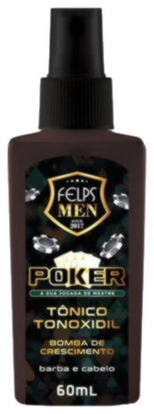 [FM3013] Тоник против выпадения и для роста волос и бороды Tonoxidil Poker Felps Men 60ml